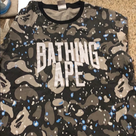 BAPE Space Camo NYC Logo Shirt - Picture 1 of 3